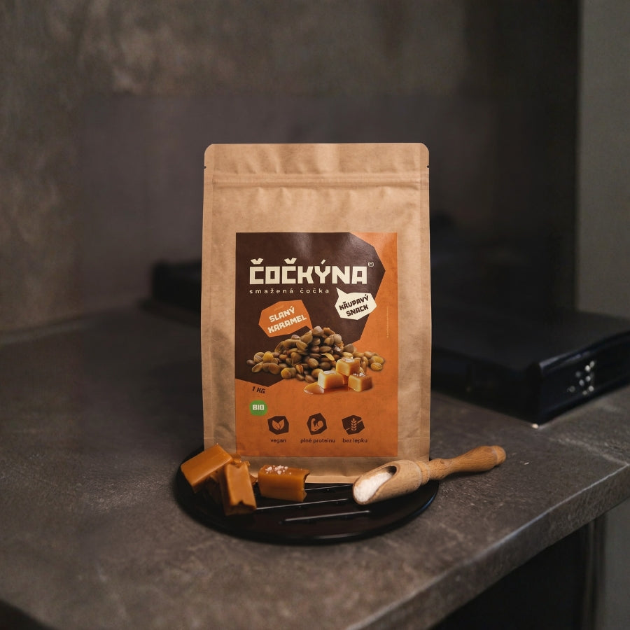 Křupavá Čočka - Slaný karamel BIO - 1 kg