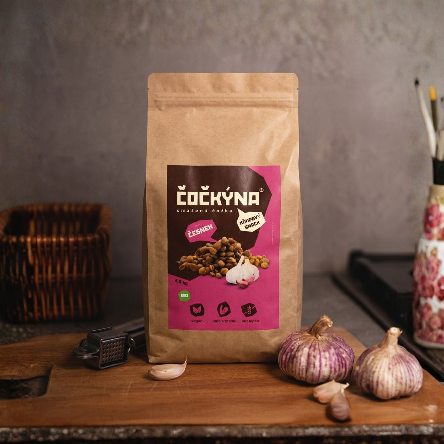 Křupavá Čočka - Česnek BIO - 2.5 kg